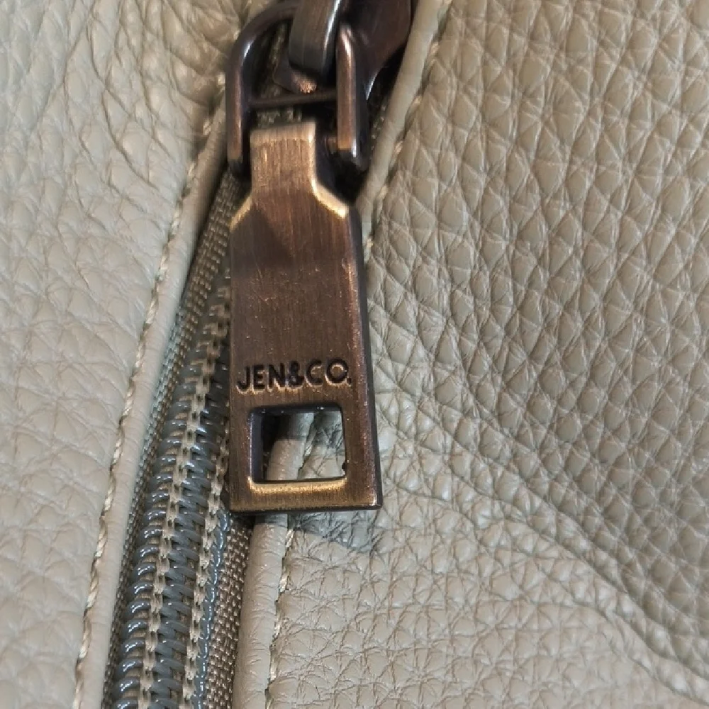 Jen&Co Women's Light Green Alexa Vegan Hobo Bag